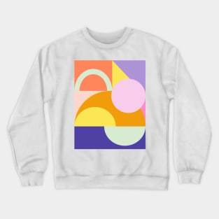 Vibrant Geometric Shapes Crewneck Sweatshirt